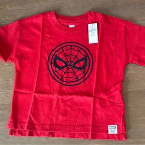Gap Marvel Red Spider-Man Short Sleeve Tee NWT Size 2